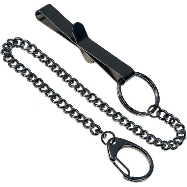 Slip On Belt Key Holder S-Hook with Chain