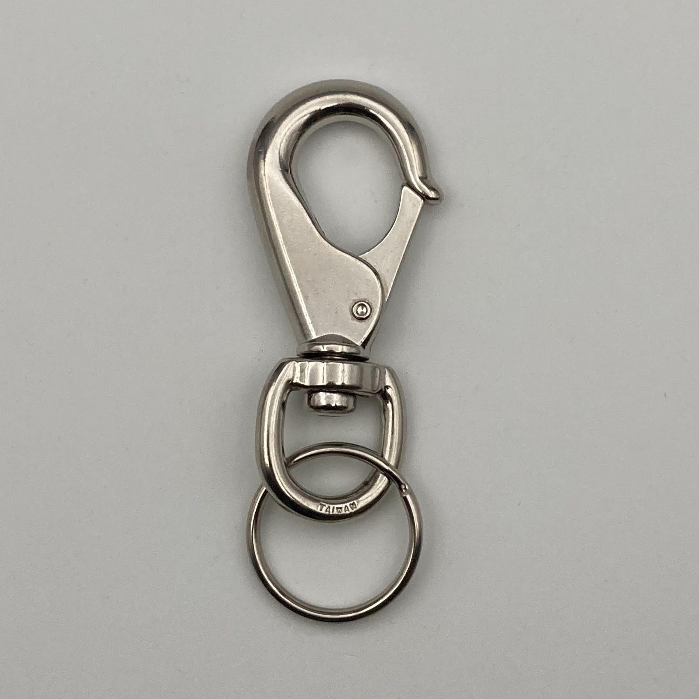 Heavy Duty Boat Snap Clip Key Ring Nickel Plated