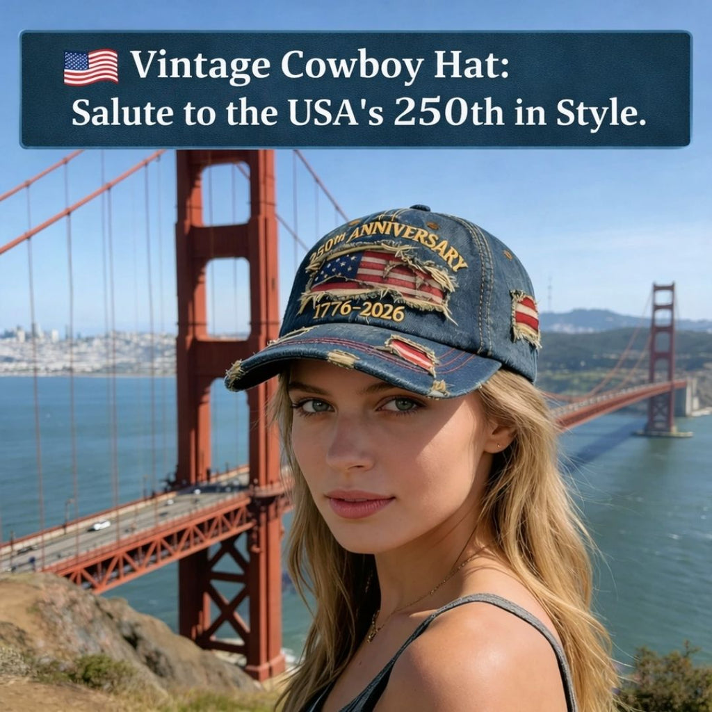 US 250th Anniversary Denim Hat — Celebrate 1776–2026
