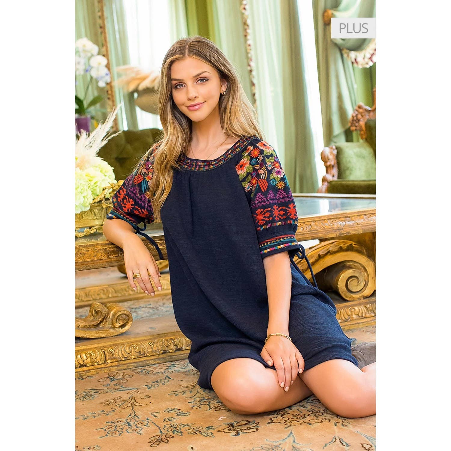 /Size Xl/ Rib Knit Embroidered Dress Unisex T-shirt, Sweatshirt, Hoodie, Long Sleeve Tee