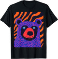 Pop Art Colorful Bear Purple T-Shirt Unisex T-shirt, Sweatshirt, Hoodie, Long Sleeve Tee