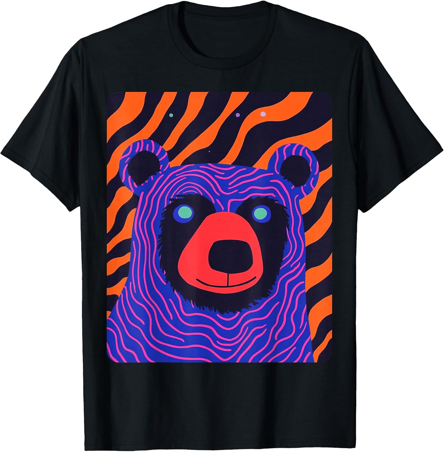 Pop Art Colorful Bear Purple T-Shirt Unisex T-shirt, Sweatshirt, Hoodie, Long Sleeve Tee