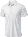 Mens Golf Shirt Dry Fit Mens Polo Shirts Short Sleeve Performance Golf Polos for Men with Collar Work Shirts