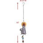 Cat and Sunflower Metal Mobile Bouncy