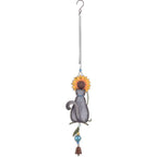 Cat and Sunflower Metal Mobile Bouncy