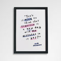 L.M Montgomery 'Tomorrow' Encouraging Word Art Print
