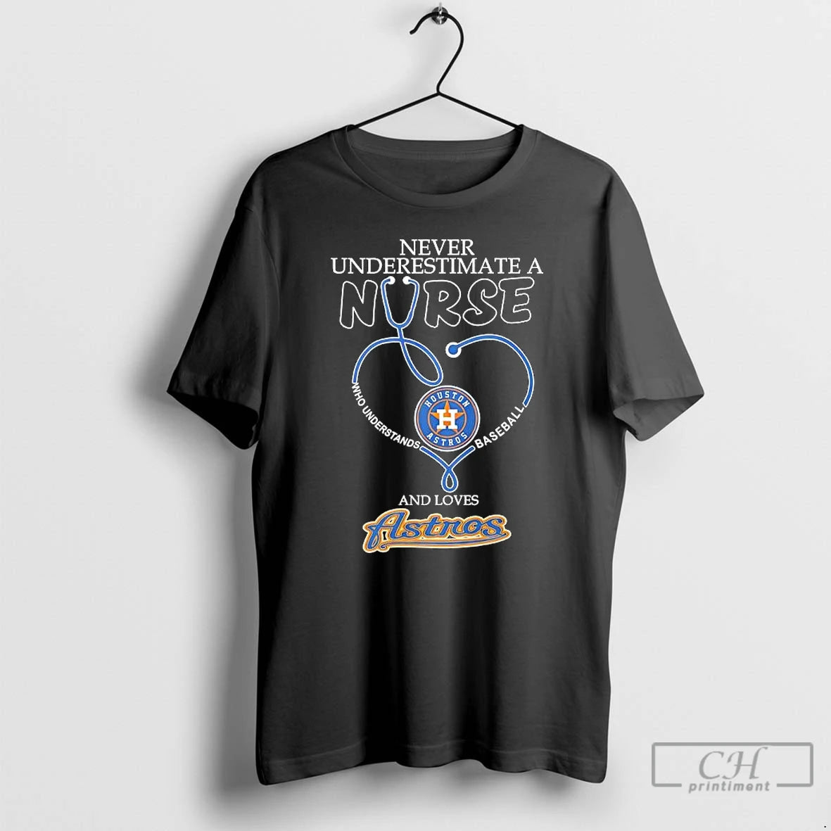 Premium Never Underestimate A Nurse Understands Baseball And Loves Houston Astros