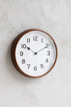 ROOT Round Clock - Brown