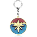 Captain Marvel 'Golden Badge' Keyring Metal Keychain