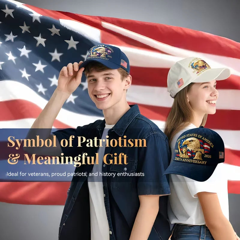 🧢50% Off Today 🔥 Celebrating The 250th Anniversary Of The Founding Of The United States With An Eagle Design - 1776-2026