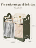 Wooden Baby Doll Bed with Storage - Green