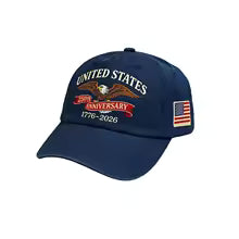USA 250th Anniversary Hat Patriotic Baseball Cap Eagle Flag Embroidered Baseball Hats For Men Women 250 Year Anniversary Caps