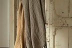 Mixed Veil Linen Throw - Kahki
