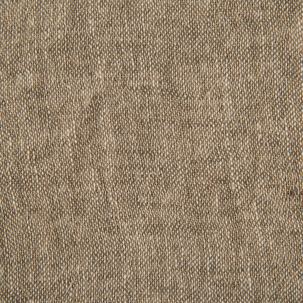 Mixed Veil Linen Throw - Kahki