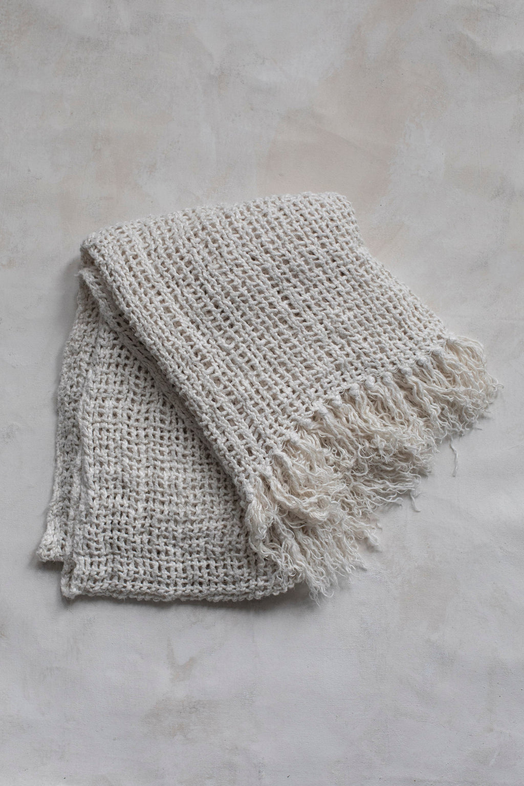 Cable Linen Throw