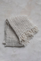 Cable Linen Throw