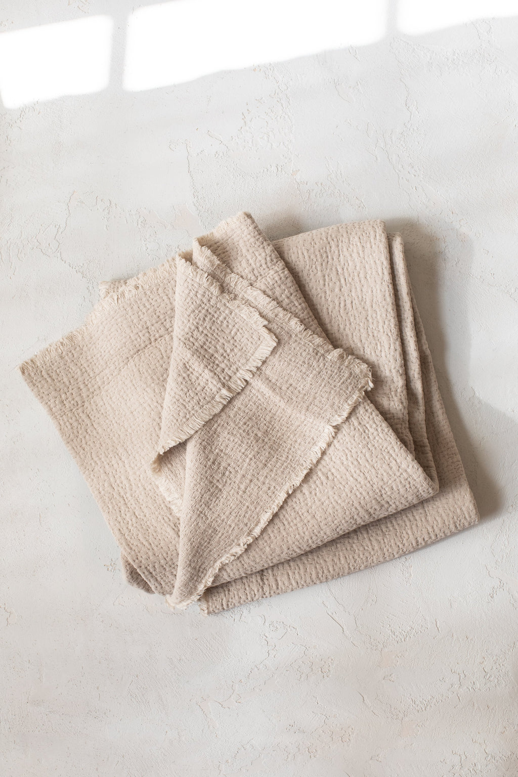 Cantabria Cotton Throw in Natural