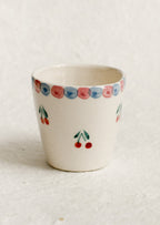 Cherries Mini Ceramic Cup