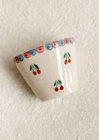 Cherries Mini Ceramic Cup