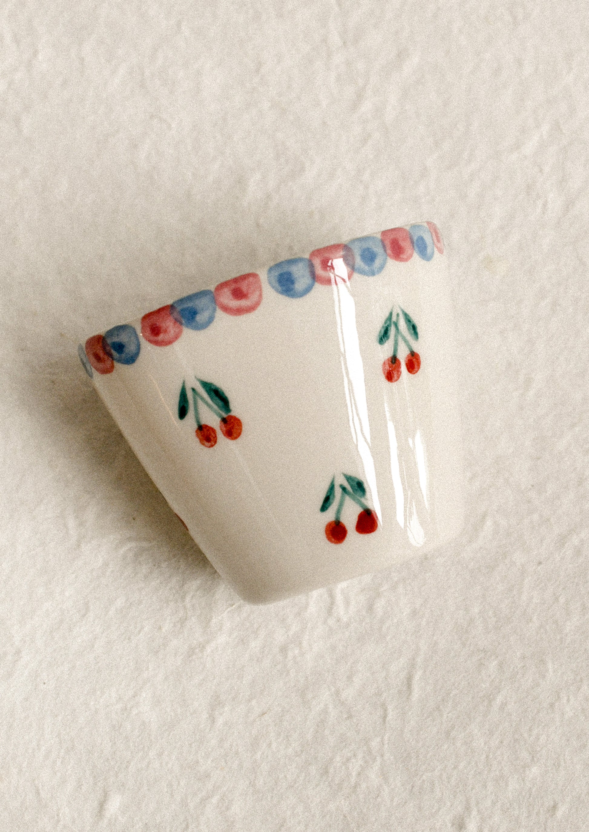 Cherries Mini Ceramic Cup