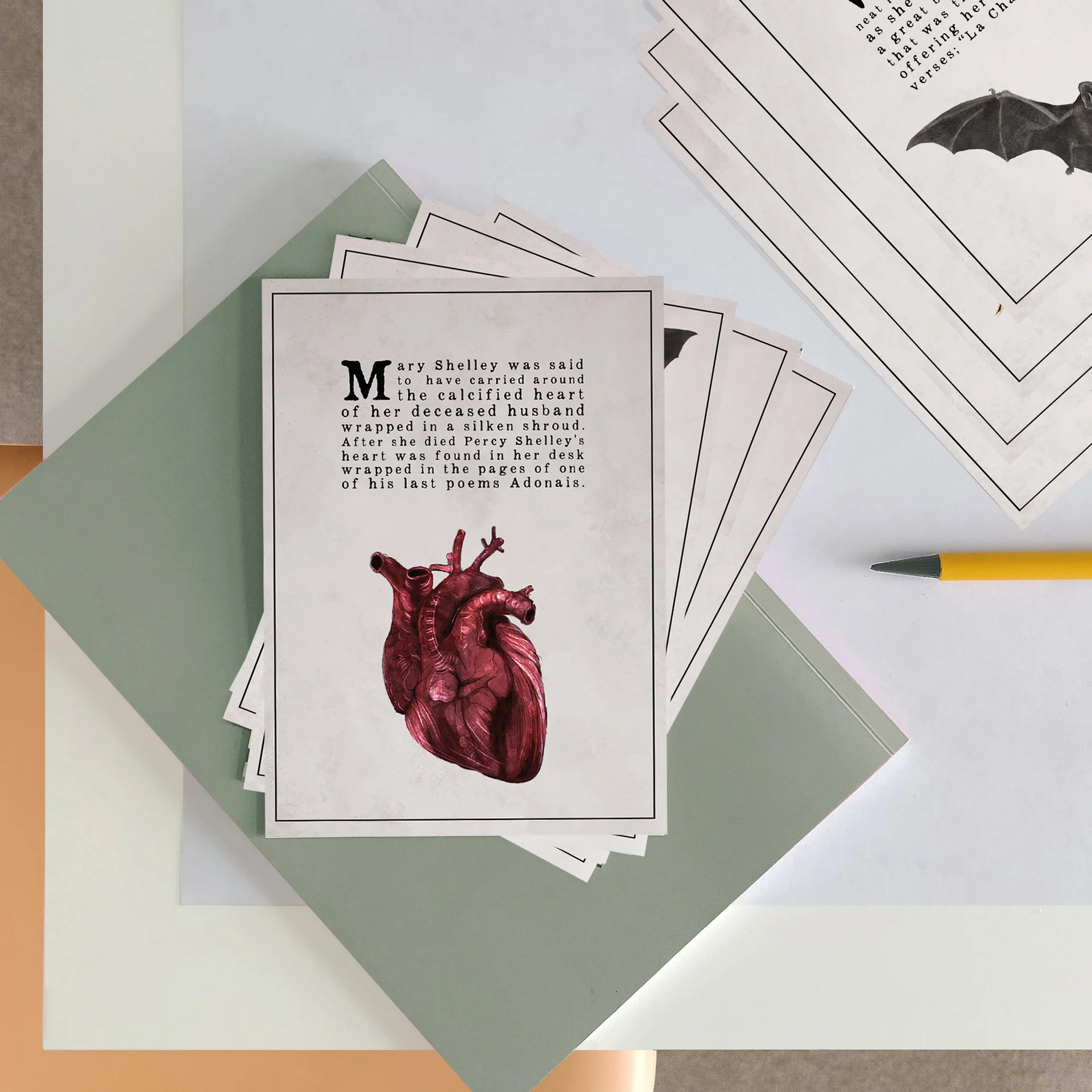 Dark Academia Style Postcard Set - 5 Pack