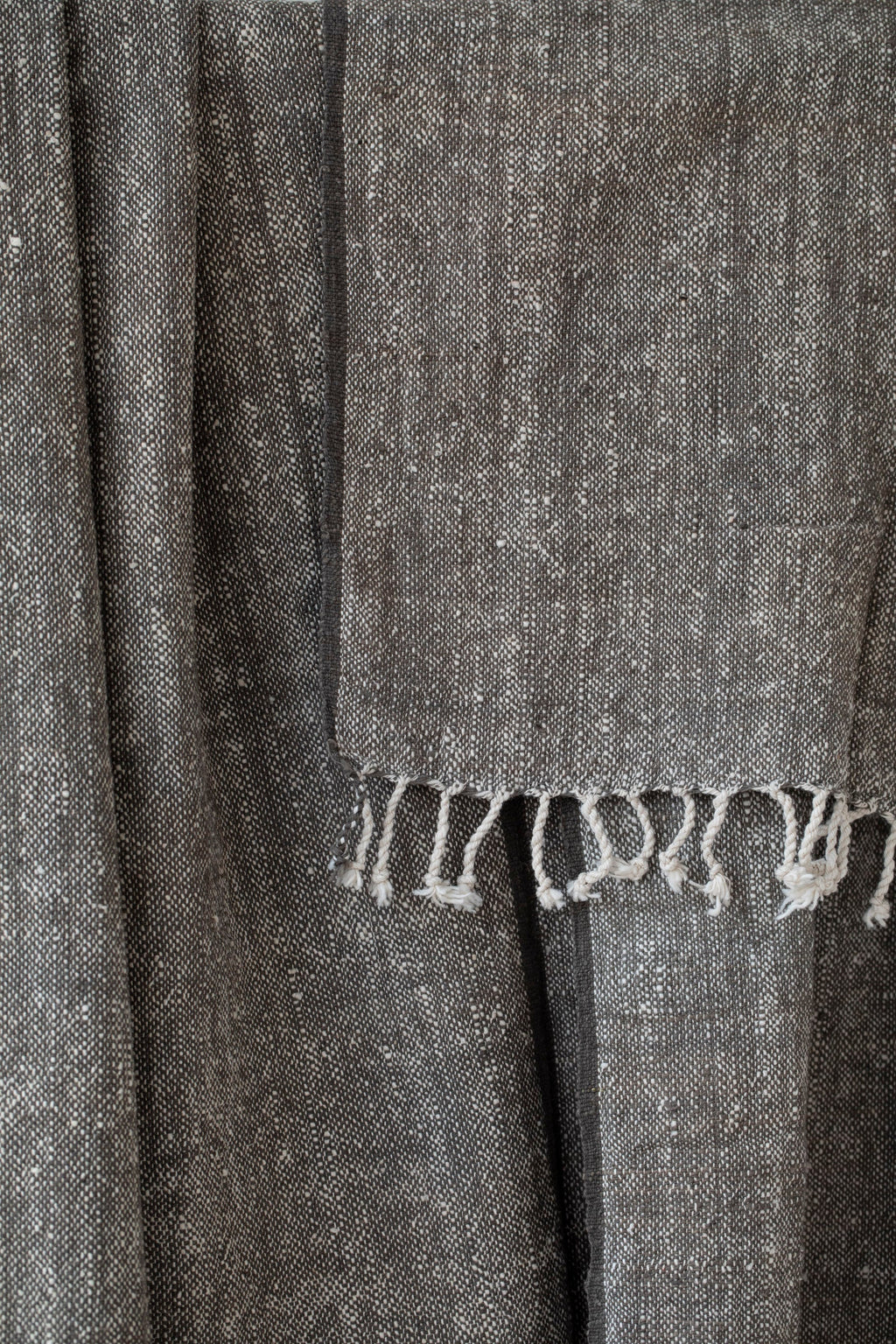 Handspun Stitched Throw in Ash