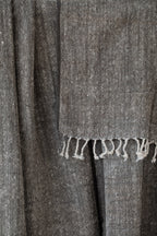 Handspun Stitched Throw in Ash