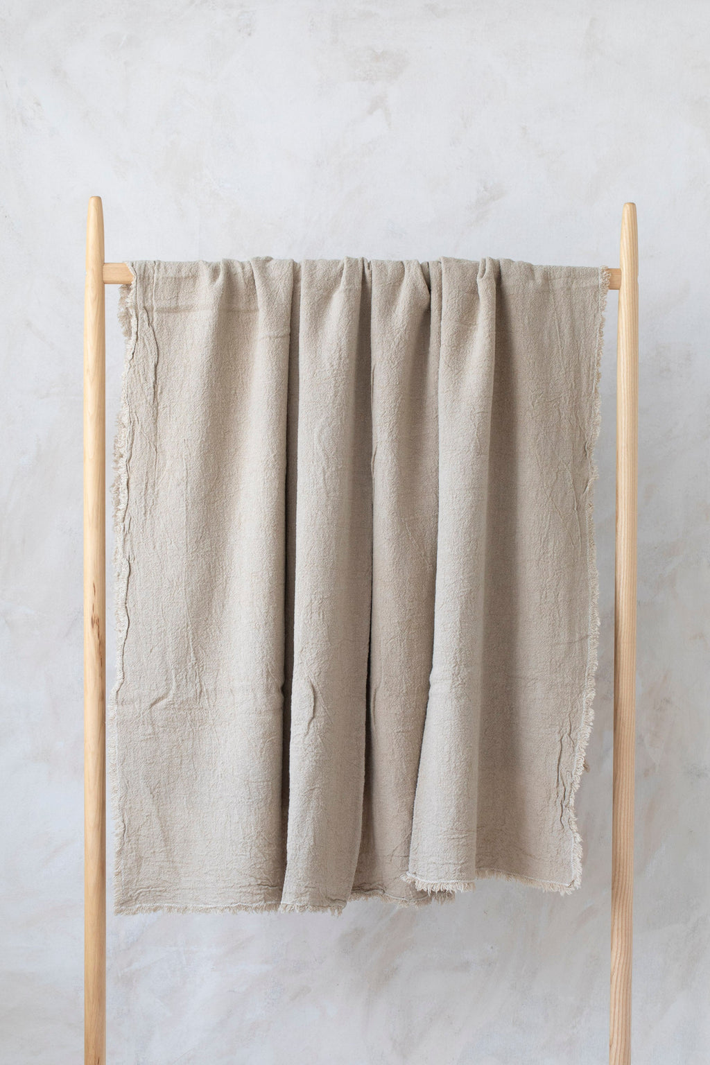 French Raw Linen Throw