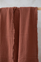 French Raw Linen Throw