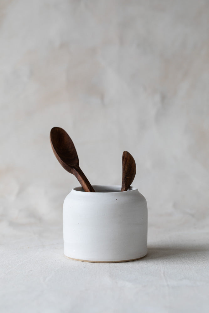 Matte White Low Vessel