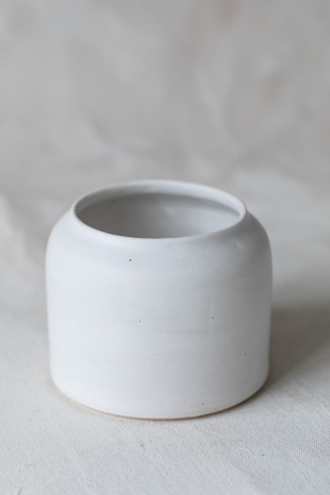 Matte White Low Vessel