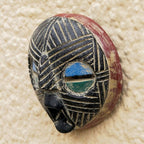 Hand Crafted African Sese Wood Mask 'Kwahu'