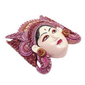 Artisan Crafted Balinese Suar Wood Mask 'Traditional Dance'