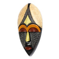 Multicolored African Wood Mask from Ghana 'King of Africa'