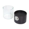 Lotus Motif Wood and Pewter Tealight Holder 'Elegant Lotus'