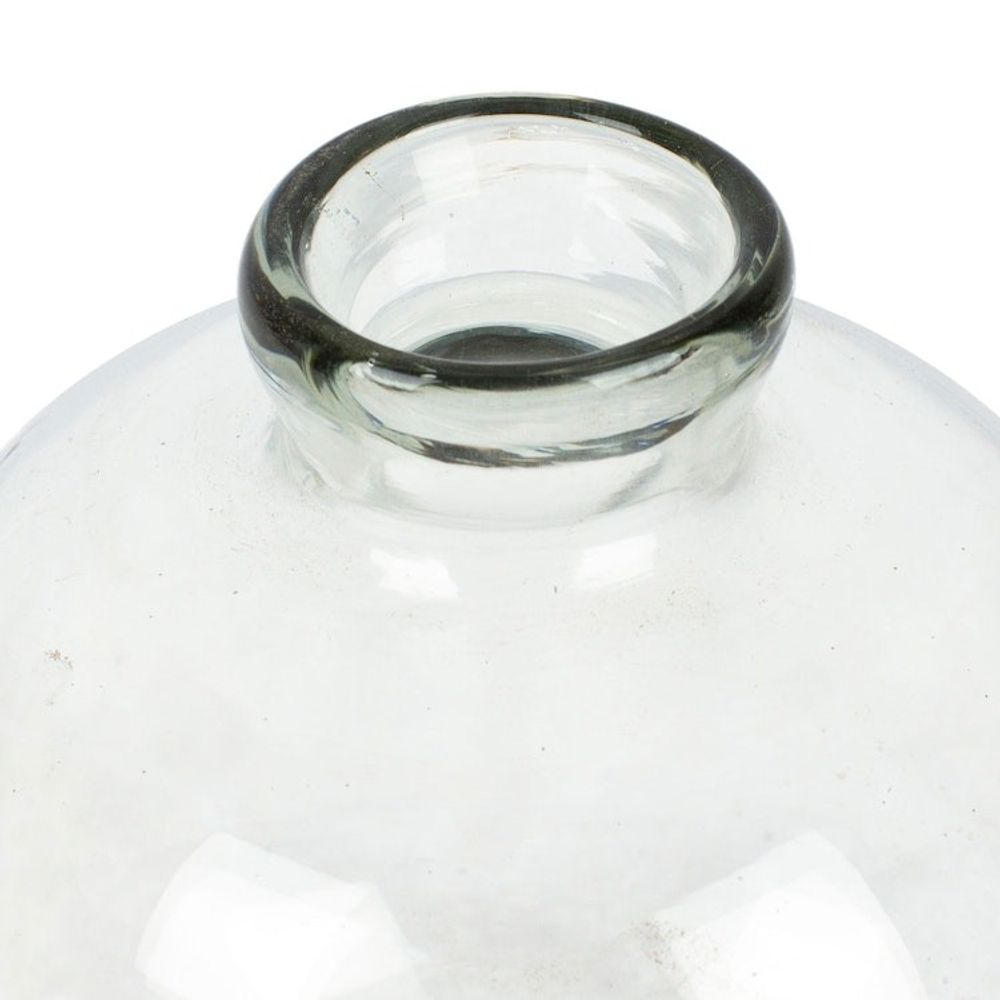 Artisan-Made Bottle-Shaped Recycled Glass Incense Diffuser 'Lusciousness Bottle'