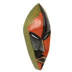 Ghanaian African Mask in Bright Colors 'Handsome Ewe Elder'