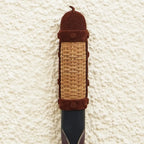 Handmade Ofram Wood and Leather Mask 'Saarkin Kofar Nasarawa'