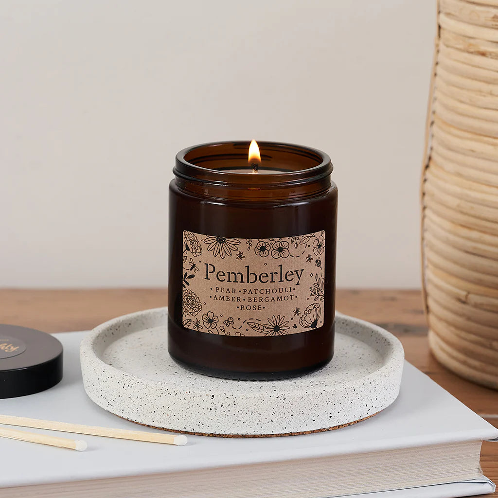 Pemberley Literary Candle – Pride and Prejudice Inspired Book Gift