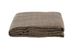 Mixed Veil Linen Throw - Kahki