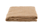 Mixed Veil Linen Throw - Honey