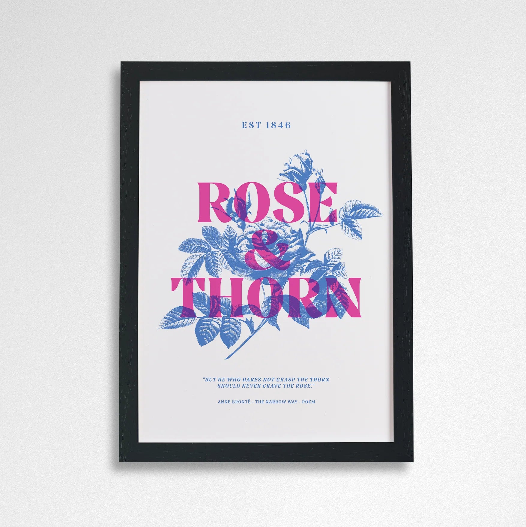 Rose and Thorn - National Theatre Brontë Merch Art Print