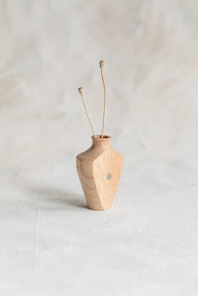 Magnetic Wood Flower Vase
