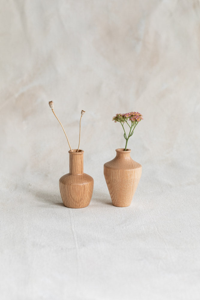 Magnetic Wood Flower Vase