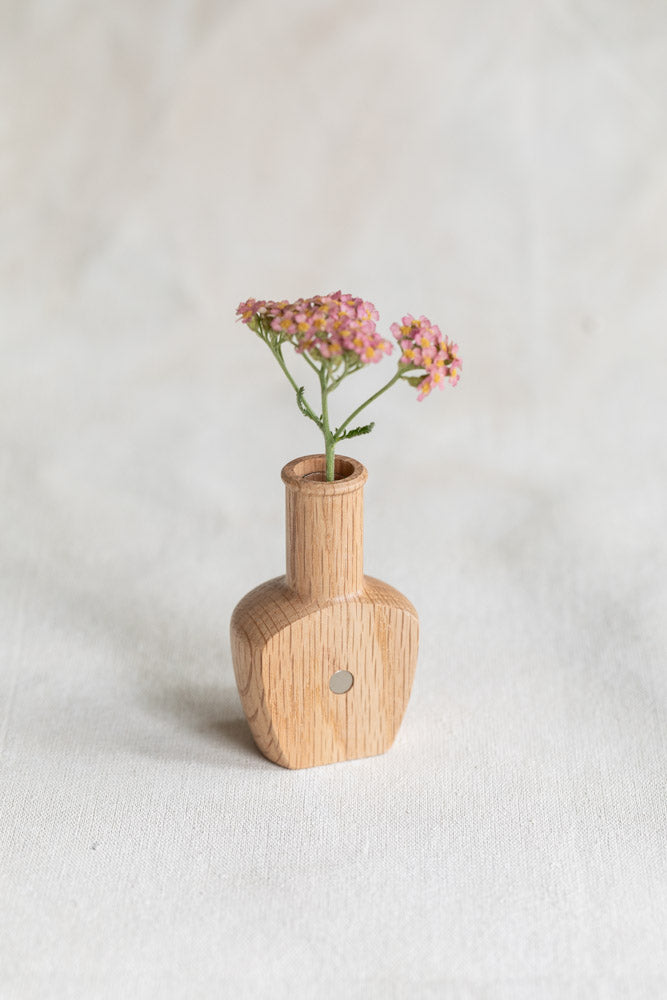 Magnetic Wood Flower Vase