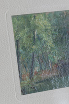 Vintage Framed River Oil Painting