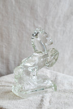 Vintage Solid Glass Horse