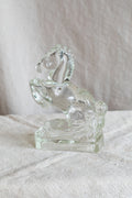 Vintage Solid Glass Horse